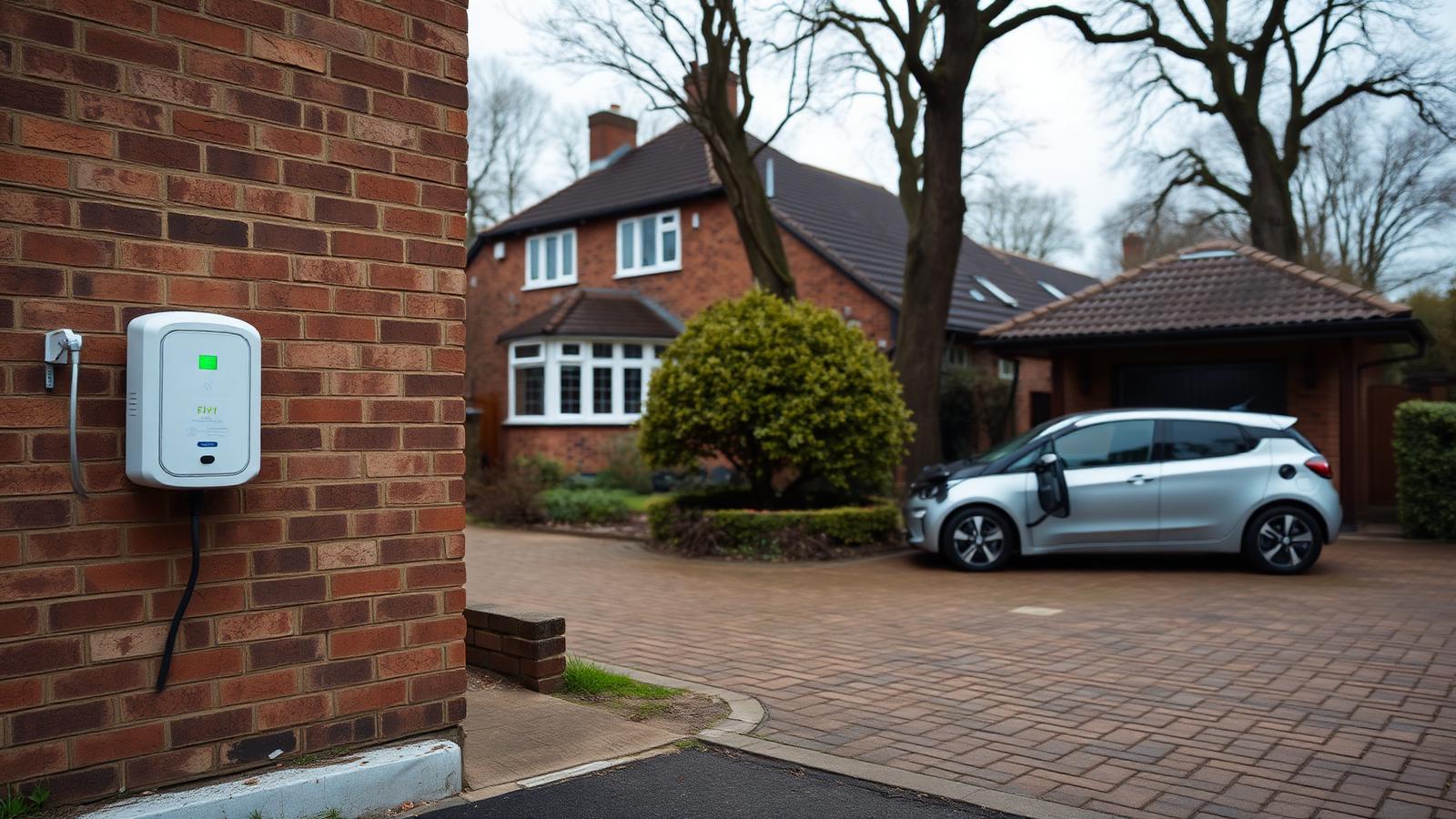EV charger installed at a Castle Bromwich detached home